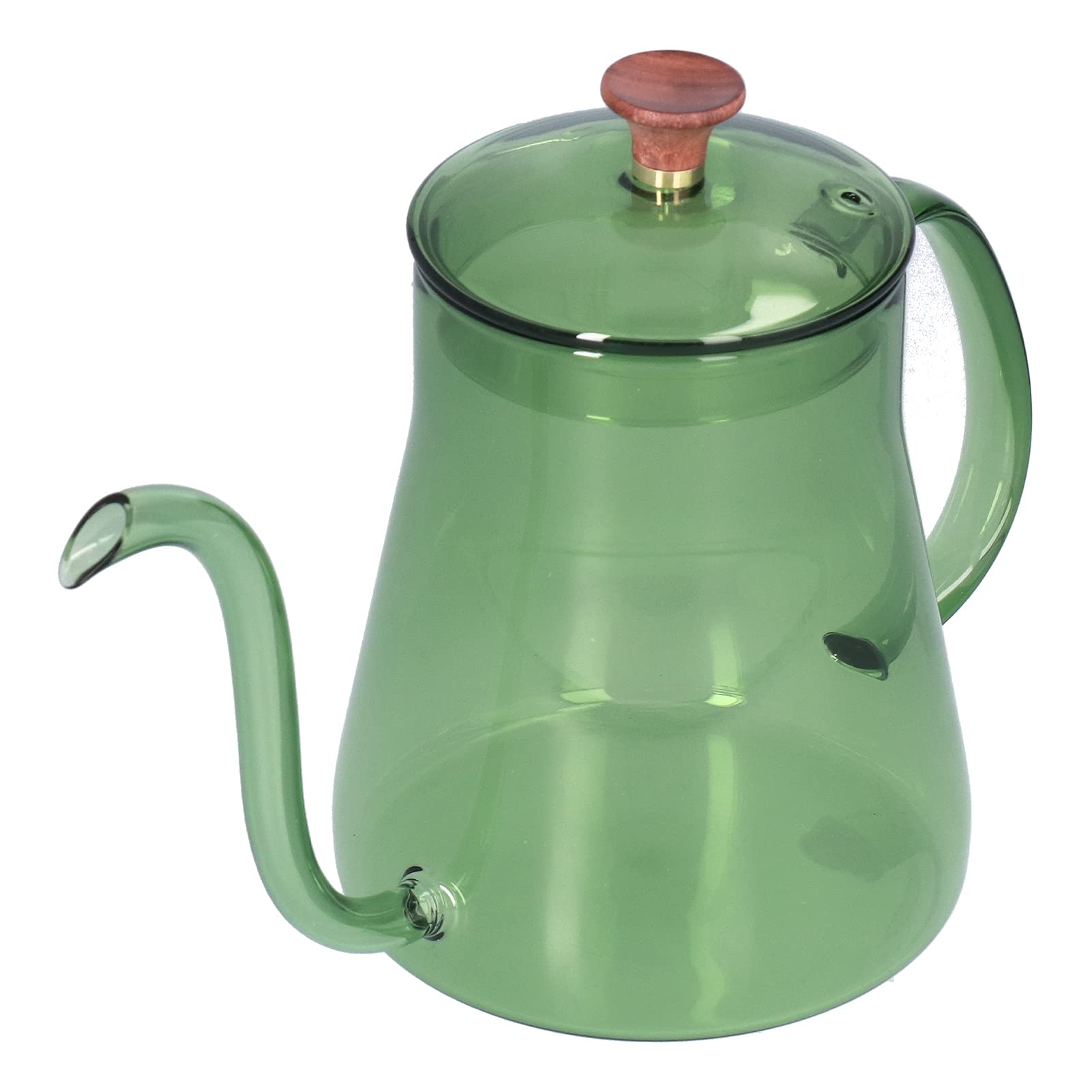 Ejoyous Czajnik do Kawy Szklany Dzbanek do Kawy 600 Ml, Czajnik Kroplowy ze Szkła o Wysokiej Zawartości Borokrzemianu z długą dyszą, 4,5 X 6,3 Cala, Zakres Temperatur 302°F, Domowej Kuchni w Biurze