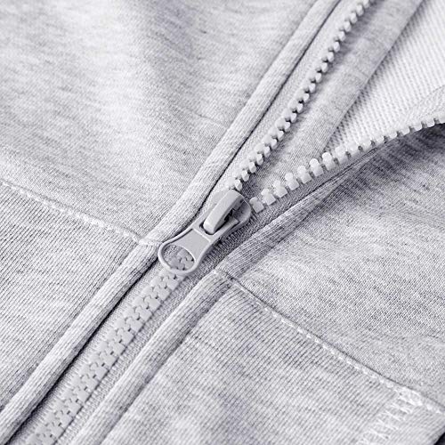 Image of Spring&Gege Boys Zip up Hoodie Soft Solid Classic Full Zip Hooded Sweatshirts for Kids (3-14 Years)