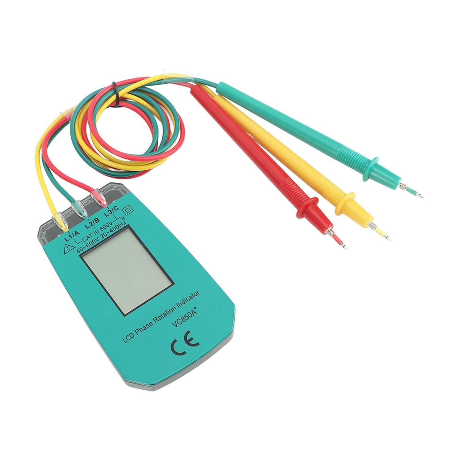 3 Phase Rotation Tester, Small Size LCD Display Accurate 3 Phase Row Rotation Tester For Motor Installation