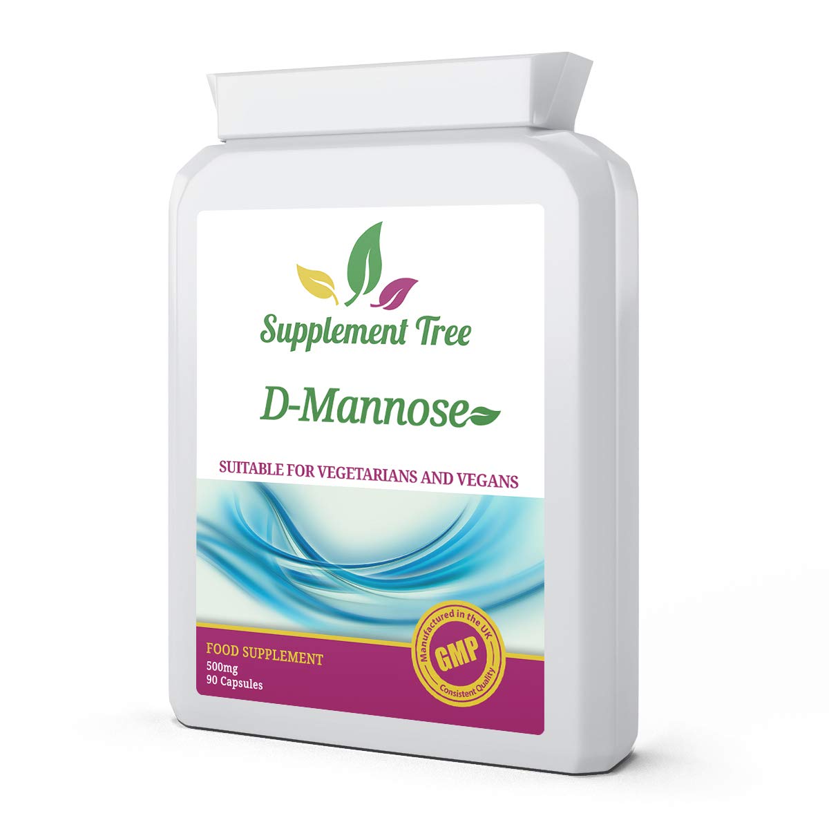 D Mannose Capsules 500mg x 90 Capsules – Suitable for Vegetarians and Vegans – UK Manufactured