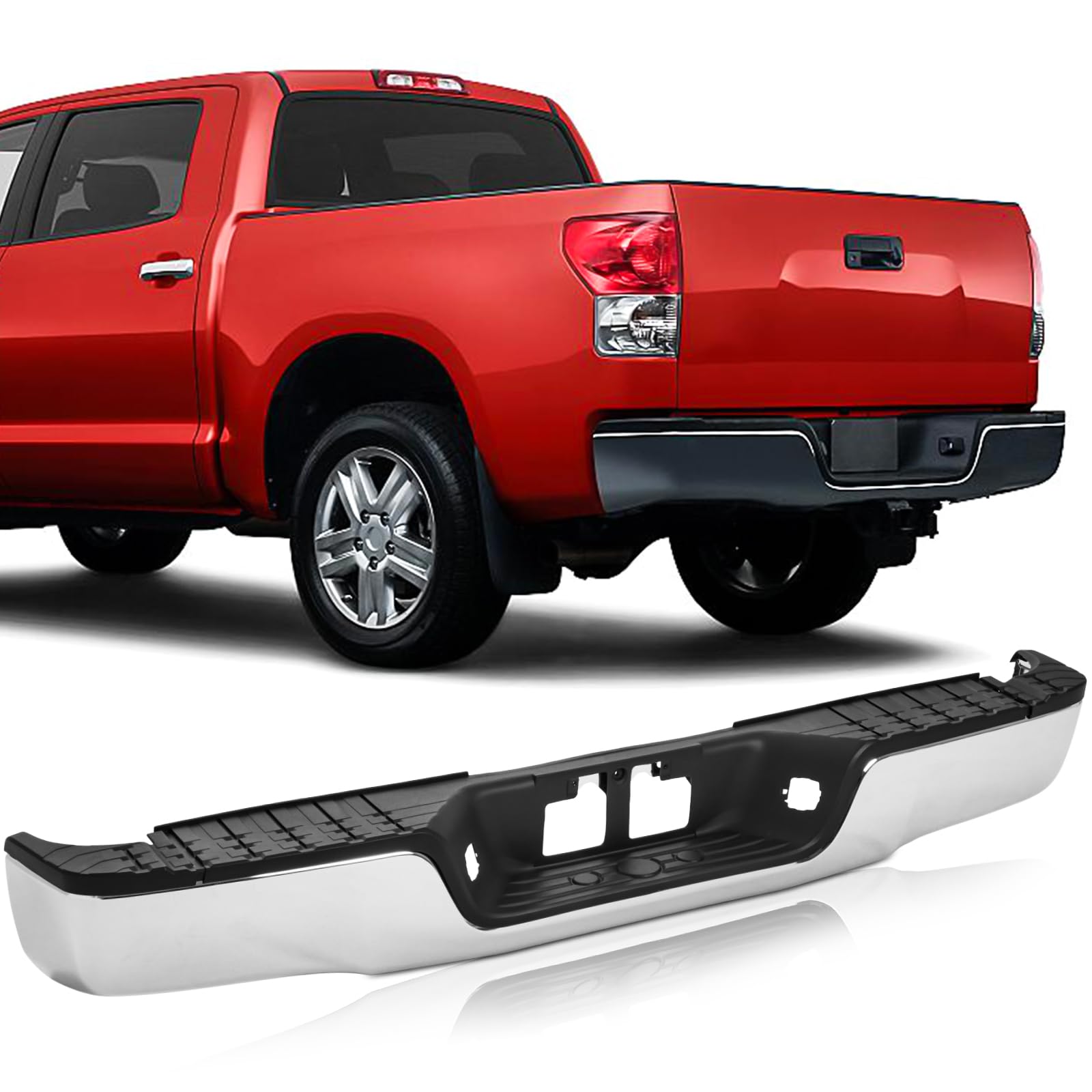 Amazon.com: Steel Rear Bumper Assembly Compatible With 2007 2008 2009 ...