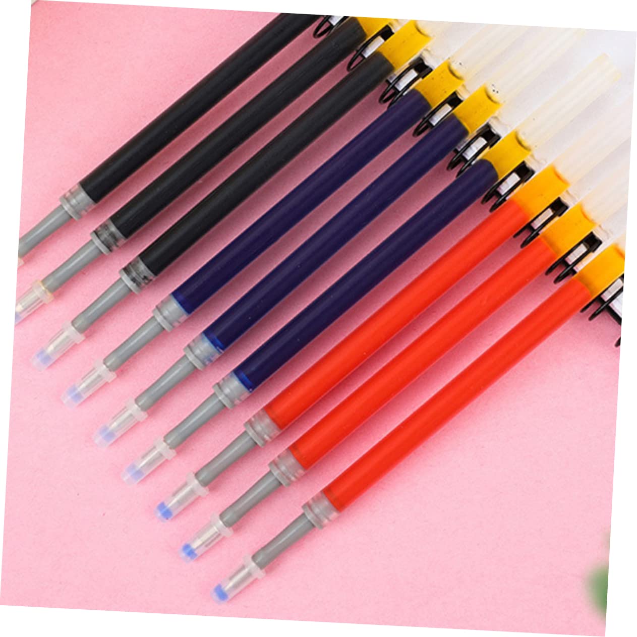 3 Set Ricarica Di Ricambio Ricariche Penne Refill Penne E Ricariche Ufficio Distributore Ricariche Per Penne A Inchiostro Per Studenti Penna Gel Punta Fine Plastica 150 Pezzi * 3