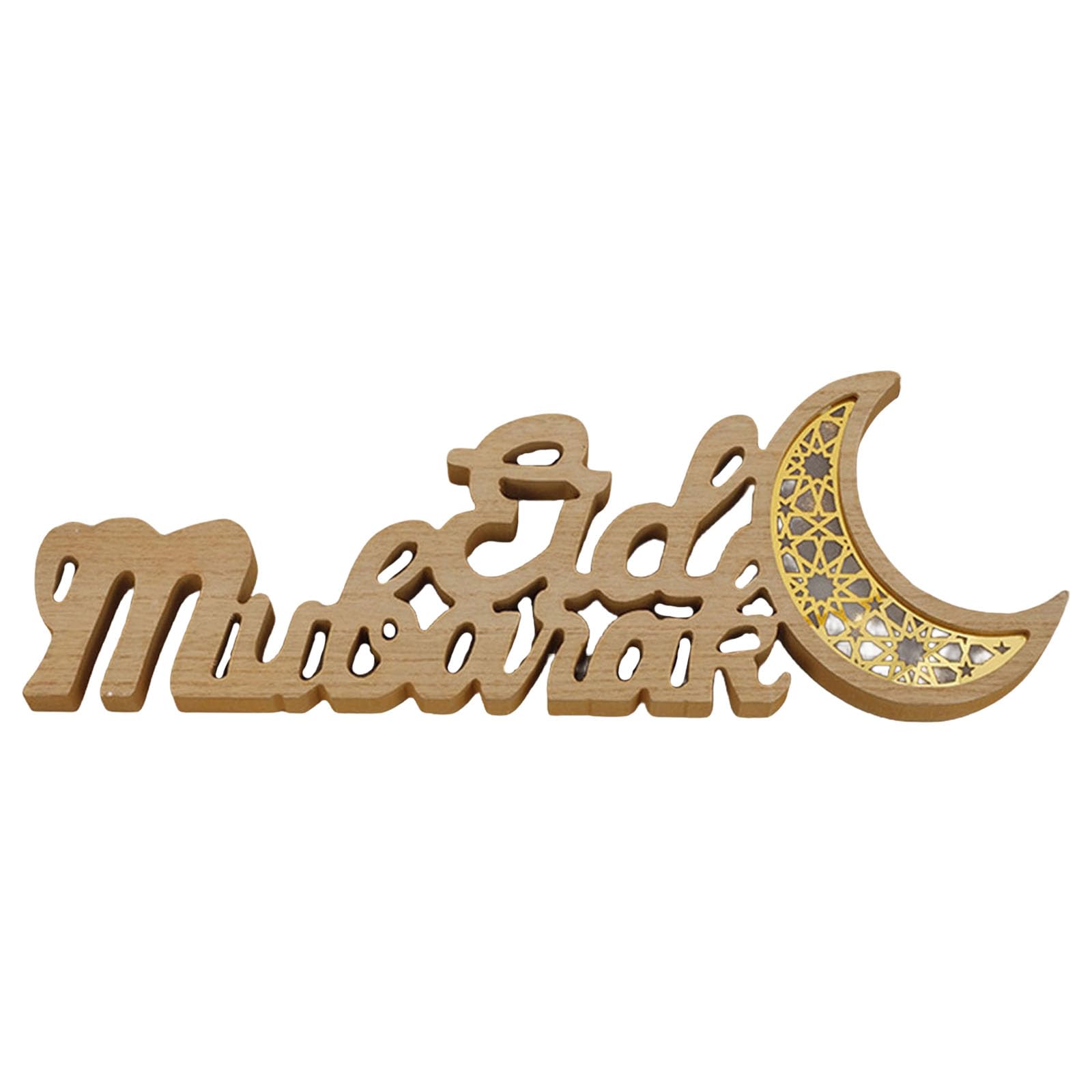 Hsioluted Eid Letter Decoration for Home and Celebration Sophisticated Desk Accessory Decorative Table Ornament Eid Celebration Decoration