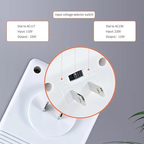 Miniatura 3 de Convertidor de voltaje 70W 110V120V a 220V240V Step-Up&Down Transformador de voltaje para viajes