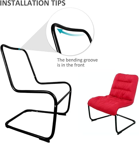 Vista 11 de Tumbona Zenree de lujo, acolchada, de gran tamaño, cómoda, plegable con cojín suave