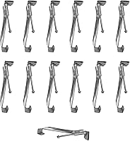 13-Pack 5-Inch Stainless Steel Hidden Gutter Hangers for K-Style Aluminum Gutters - Pre-Inserted Screws for Fast Sagging Repair