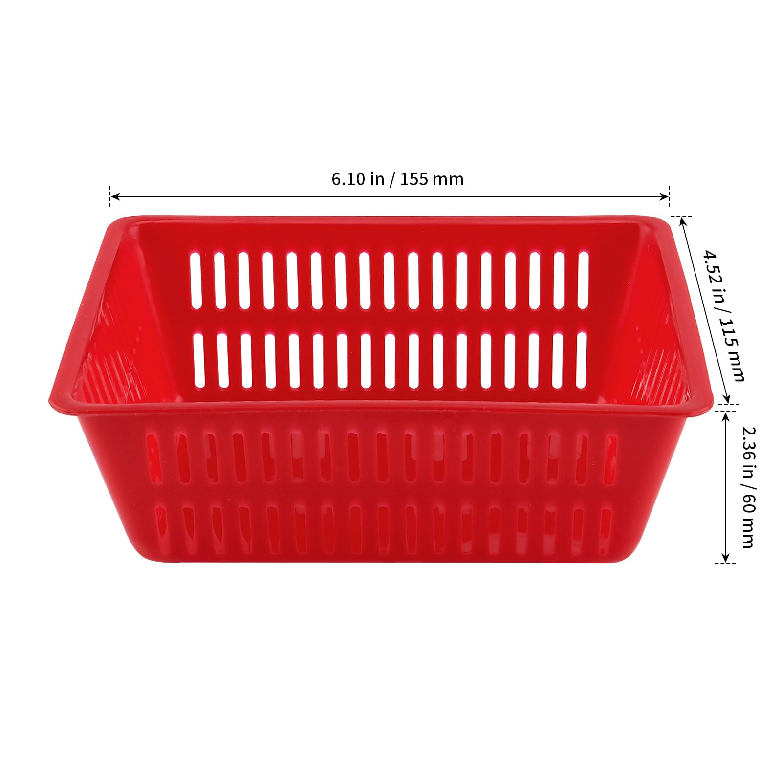 Amazon.co.jp: SHEUTSAN 30個パック 6.1 x 4.5 x 2.3インチ レッド