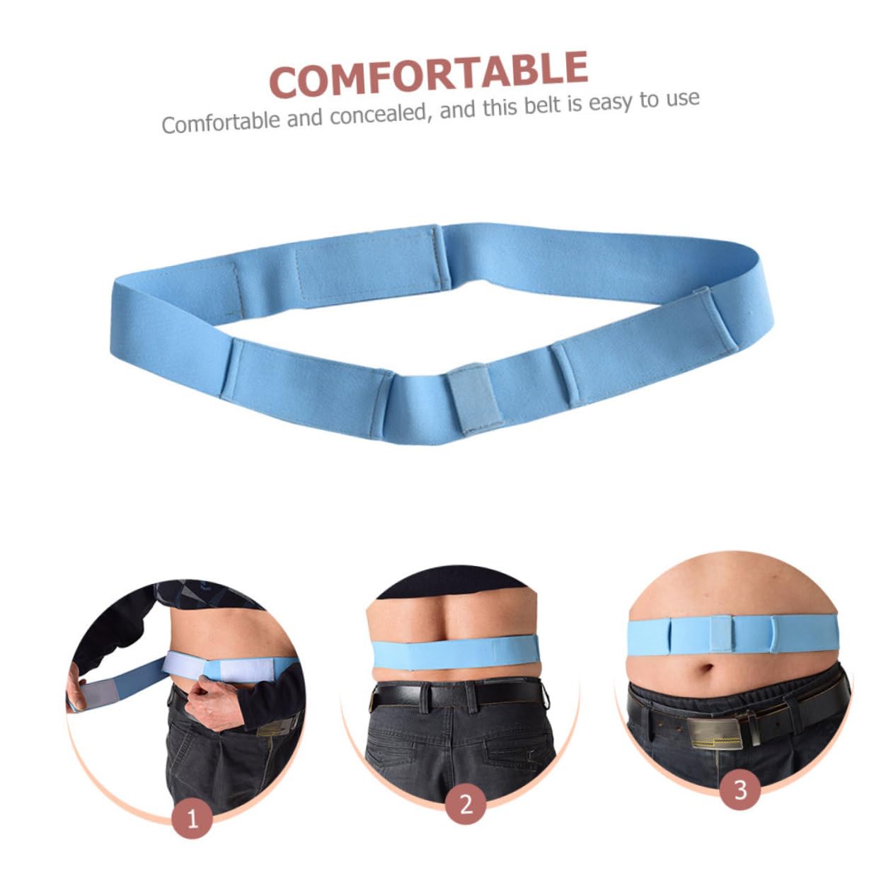 Mobestech 4 Pièces tube de péritonéale ceinture abdominale ceinturon confort respirant Fournitures de soins infirmiers tuyau de drainage support ceinture de tuyau