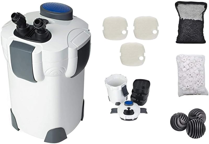 Filtro Canister para Aquário SunSun HW302PRO 1000 L/h Kit Pro