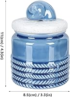 Vista 2 de Cabilock Tarro de almacenamiento de té con tapa para té, recipiente de café, boticario, tacto suave, estilo aleatorio