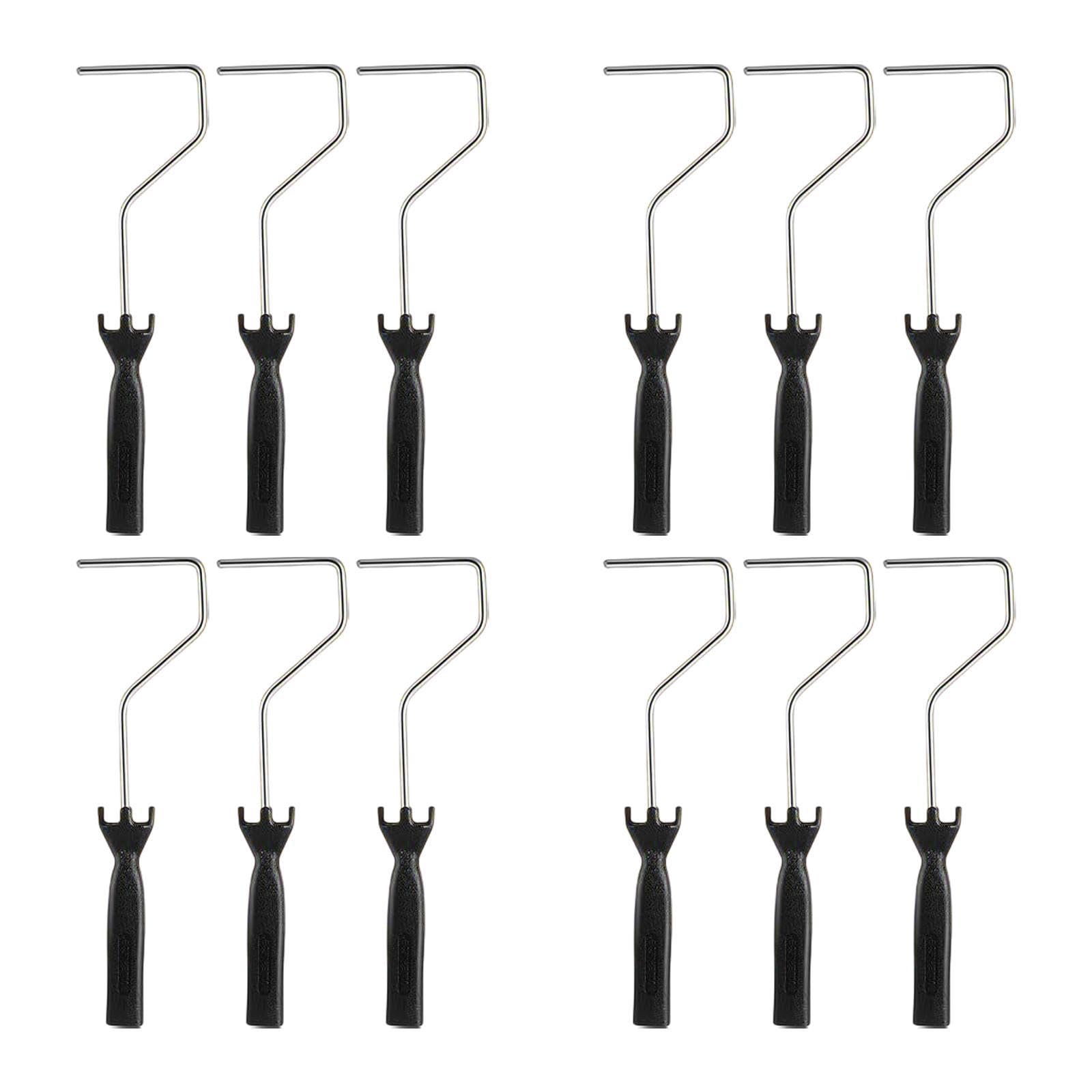 Qianly Le Cadre à Rouleaux de Peinture Fournit Des Fournitures Premium pour 4 Pouces de Peinture à Rouleaux de Peinture Résistant Portable Pratique Confortab, 12 Pièces