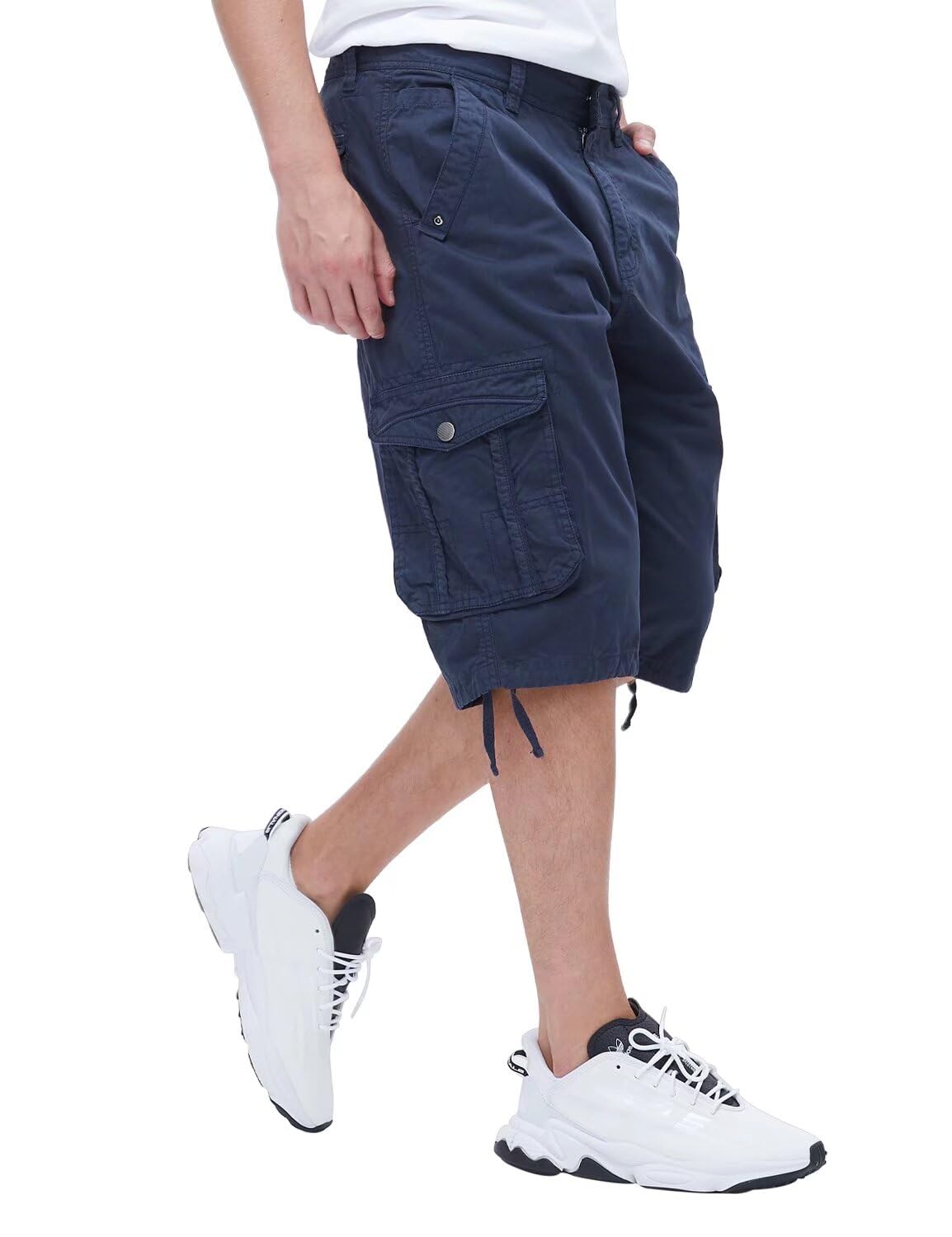  Men's BEST SOUTH Long Cargo Shorts Casual Below Knee 13 Inches Capri Shorts Relaxed Fit with Pockets
| BEST SOUTH Men's