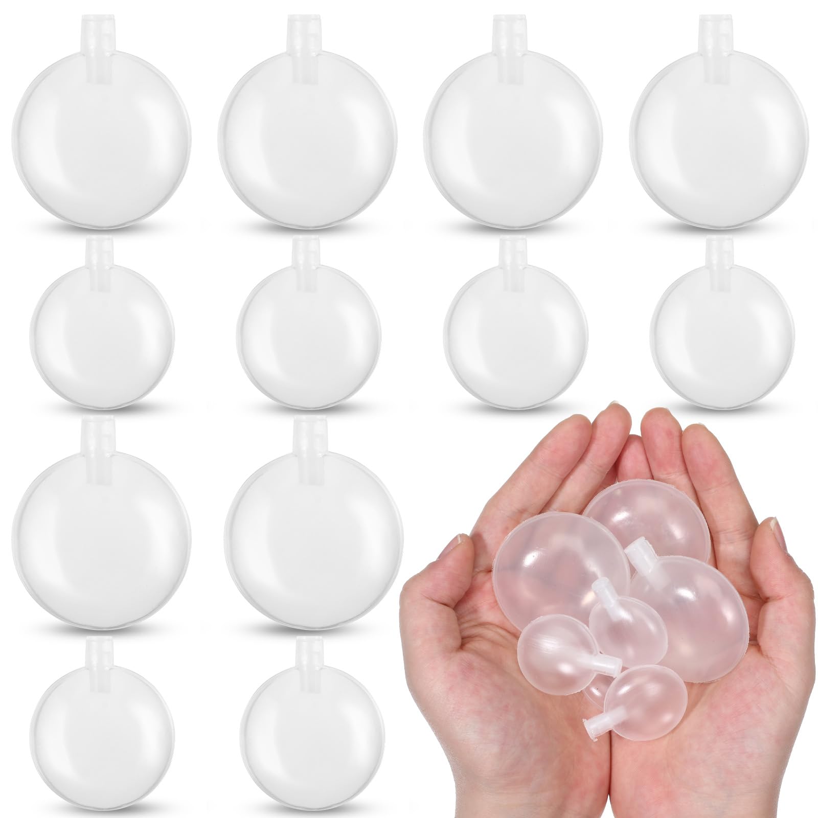 FdcLixuvol 12PCS Plastic Squeakers for Dog Toys, 50mm+30mm Dog Squeakers Replacement Clear Noise Maker Insert Replacement Toy Squeaker Fit for Pet Supply Cat Toys, 2 Sizes