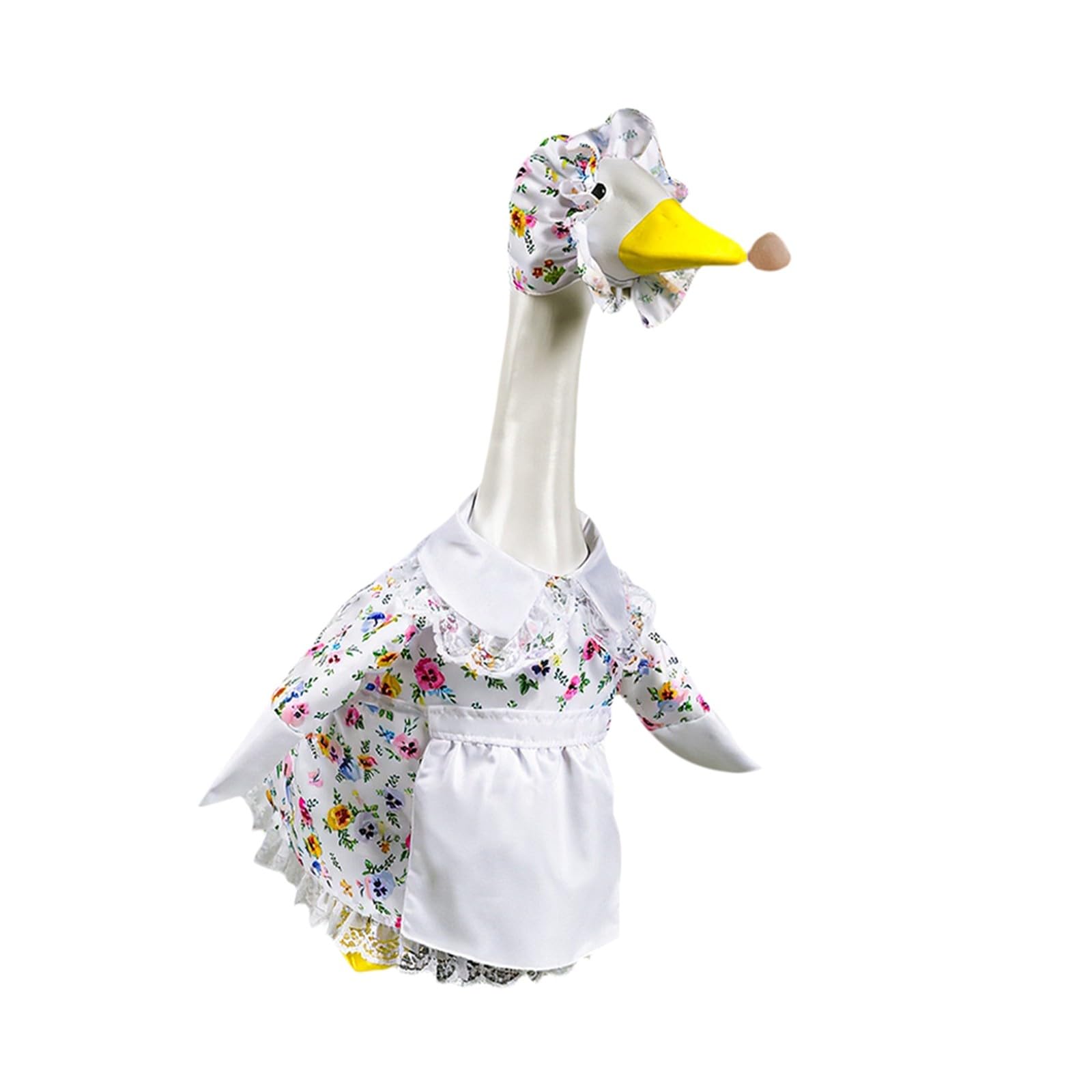 Feizikaw Dog Dressing Gown Porch Goose Decorative Outfit A Cute Goose Costume Suitable For 23 Inch Cement Or Statues Perfect For And Easter Outdoor Garden (A,)