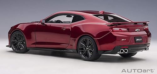 Miniatura 2 de Chevy Camaro ZL1 Rojo Granate Tintcoat 1/18 Modelo de Coche por AUTOart 71208