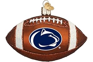 Penn State Nittany Lions Football Glass Blown Ornament