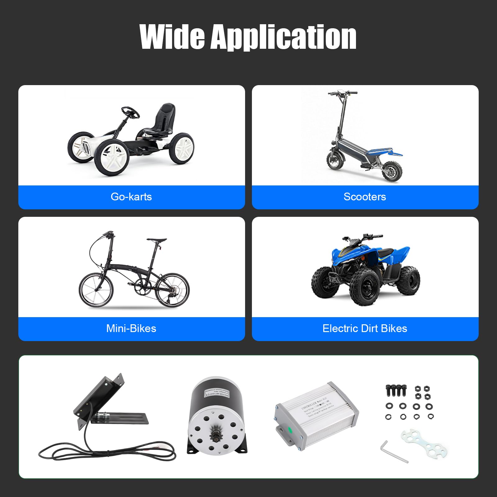 Silnik szczotkowy 800 W DC 36 V z pedałem nożnym Go Kart, silnik elektryczny 2750 obr./min, silnik elektryczny 2,8 Nm, moment obrotowy, wydajny silnik elektryczny do gokartów, rowerów