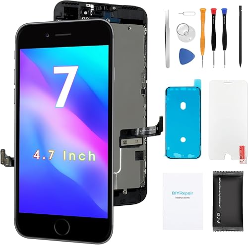 Miniatura 1 de para iPhone 7 Reemplazo de pantalla 4.7', kit de reparación completo de pantalla táctil 3D, montaje de cristal digitalizador de pantalla con juego
