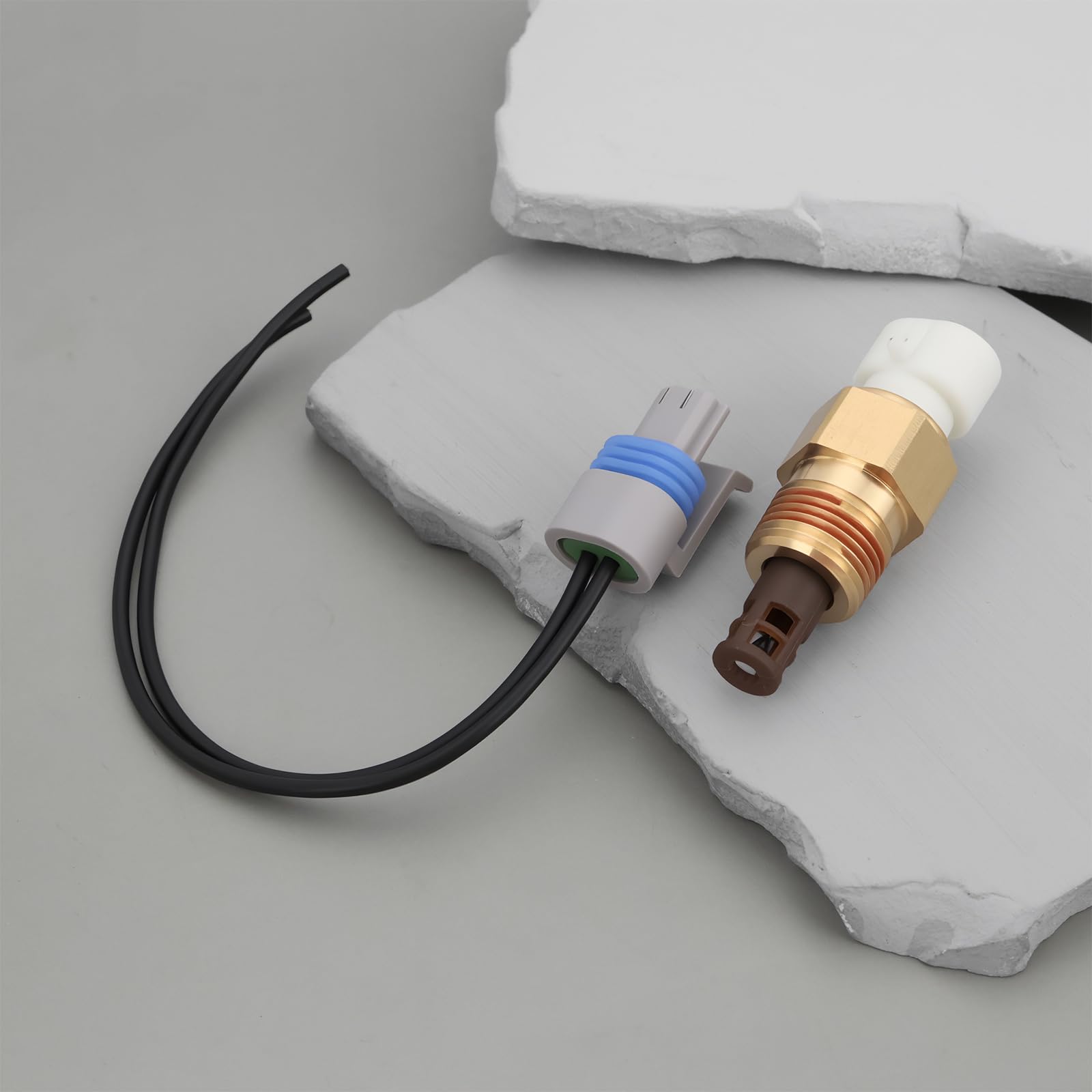 Sensore Di Temperatura Dell'aria Di Aspirazione Con Cablaggio Spina 25036751 Compatibile Con Cadillac Compatibile Con GM