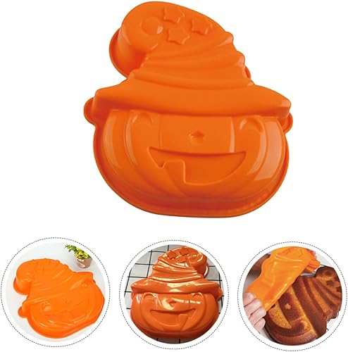 Miniatura 5 de KJHBV 1 pieza de molde de pastel de calabaza de Halloween, molde de silicona para dulces, moldes de chocolate, mini calabaza de silicona para pastel