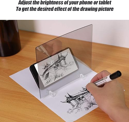 Miniatura 3 de Tablero de dibujo impermeable, tablero de dibujo acrílico, tablero de dibujo, reflejo de espejo de boceto, utiliza la proyección para dibujar la
