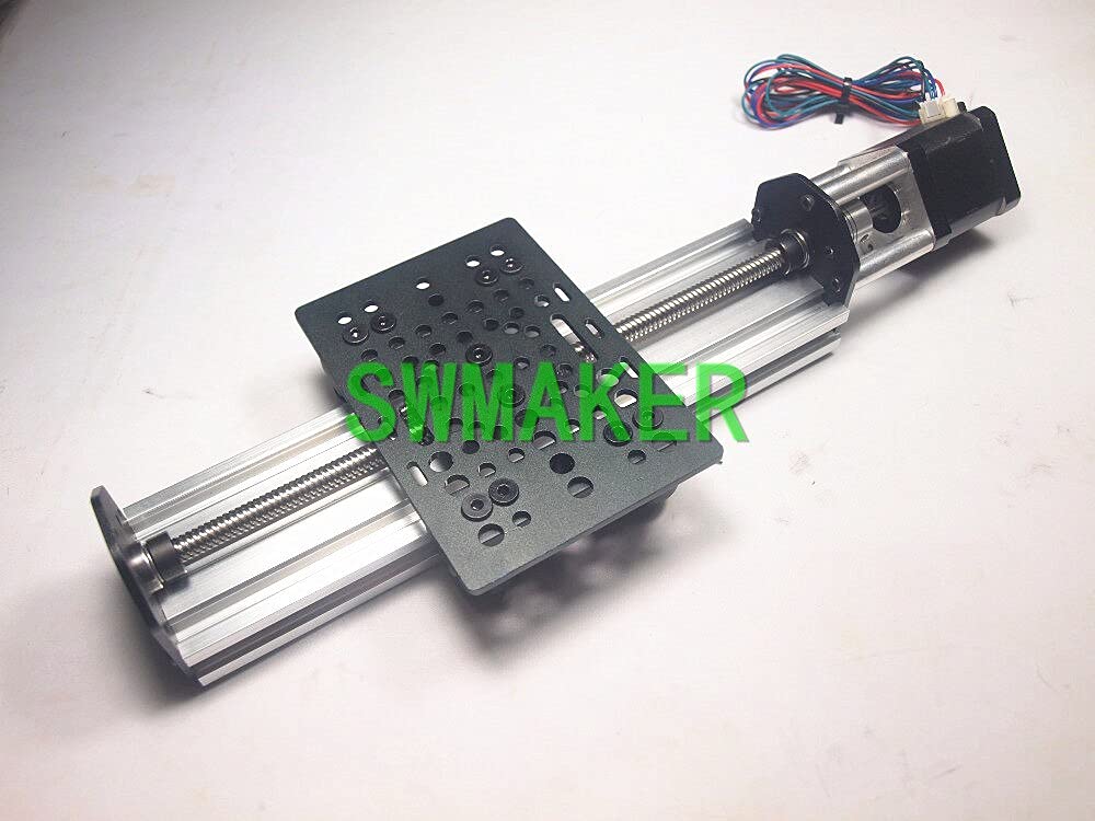 Lysee 3D Printer Parts & Accessories - SWMAKER CNC 17 Linear Actuator Bundle (Lead Screw) Z-axis Router kit 250mm for DIY CNC and Reprap 3D Printer - (Size: No Motor)