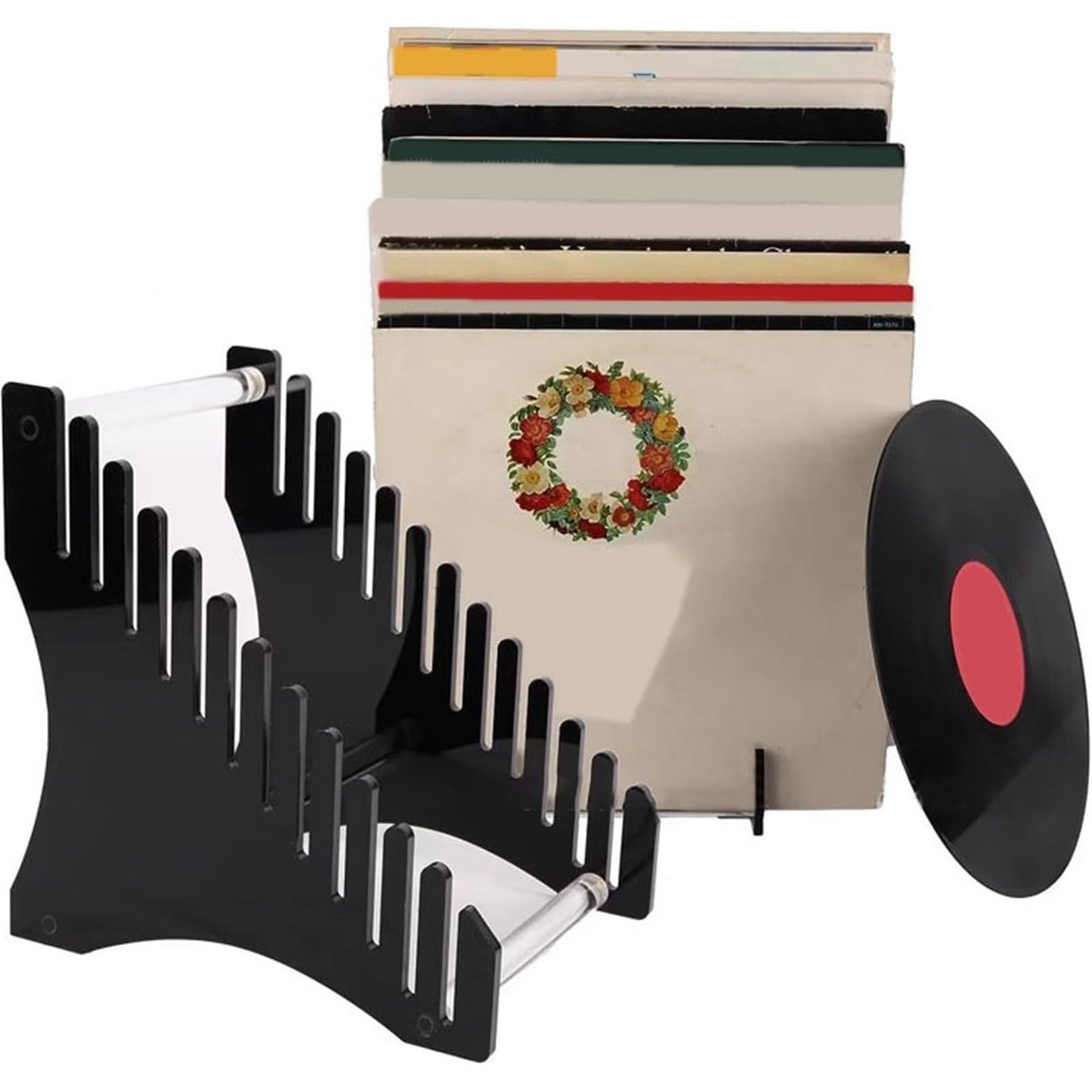 Ufficio Porta album for CD dischi in vinile acrilico Scaffale porta dischi | Organizzatore di archiviazione