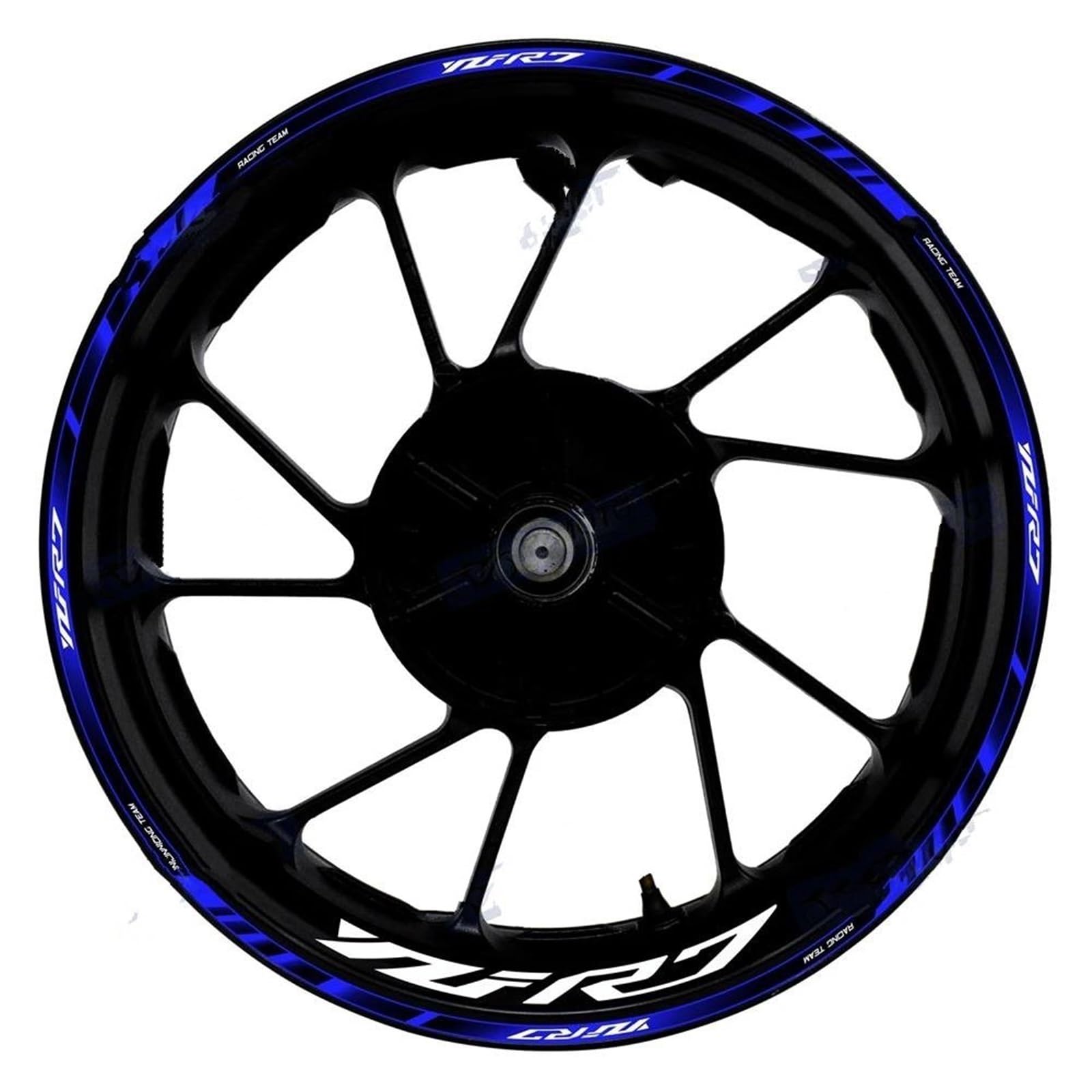 Motorcycle Accessories Front Rear Set Rim Sticker Wheel Decal Hub for Yamaha YZF R7 YZF-R7 Decorative(Color7)