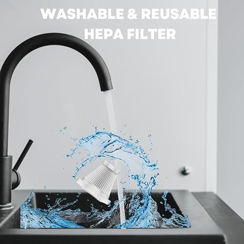 Miniatura 9 de Aspiradora de mano para automóvil, 20000 PA, 4 en 1, inalámbrica, recargable, multifuncional, compacta, potente, succión, motor sin escobillas,