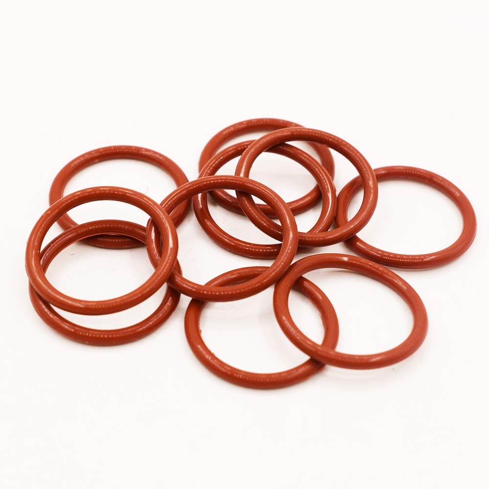 10 Rondelle Anti-Vibrazione In Gomma – 25x9x10mm – Rosse – Guarnizioni Rondelle Isolanti