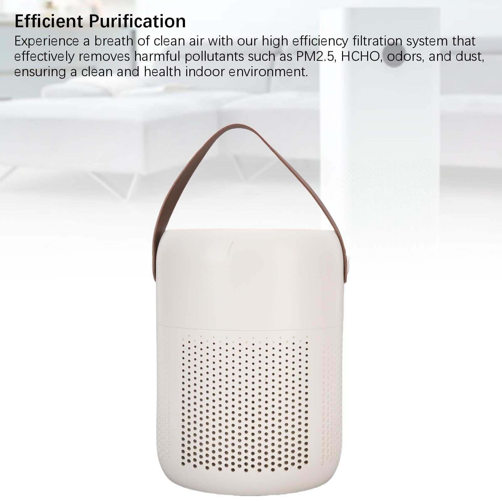 Topiky Purificatore d'aria da Tavolo a Rilascio di Ioni per Camera da Letto di Casa, Purificatore d'aria HEPA Portatile Silenzioso con Filtro PM2.5, Elimina Odori per Scrivania da Ufficio,