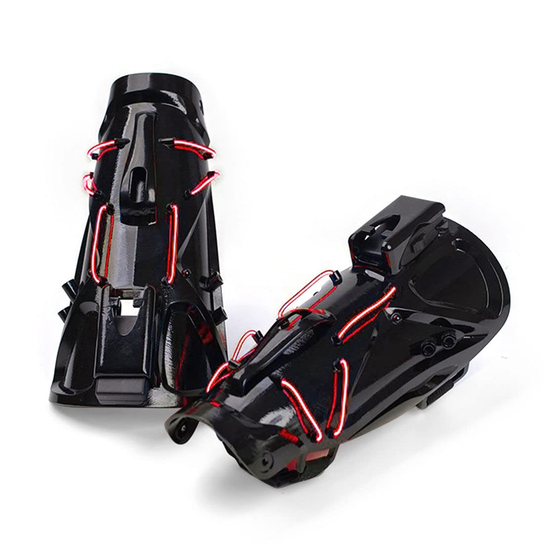 APAP FuturePunk Gloves Armor, Sci-Fi Punk Mechanical Hand Armor with Light Cosplay Props for Men Women