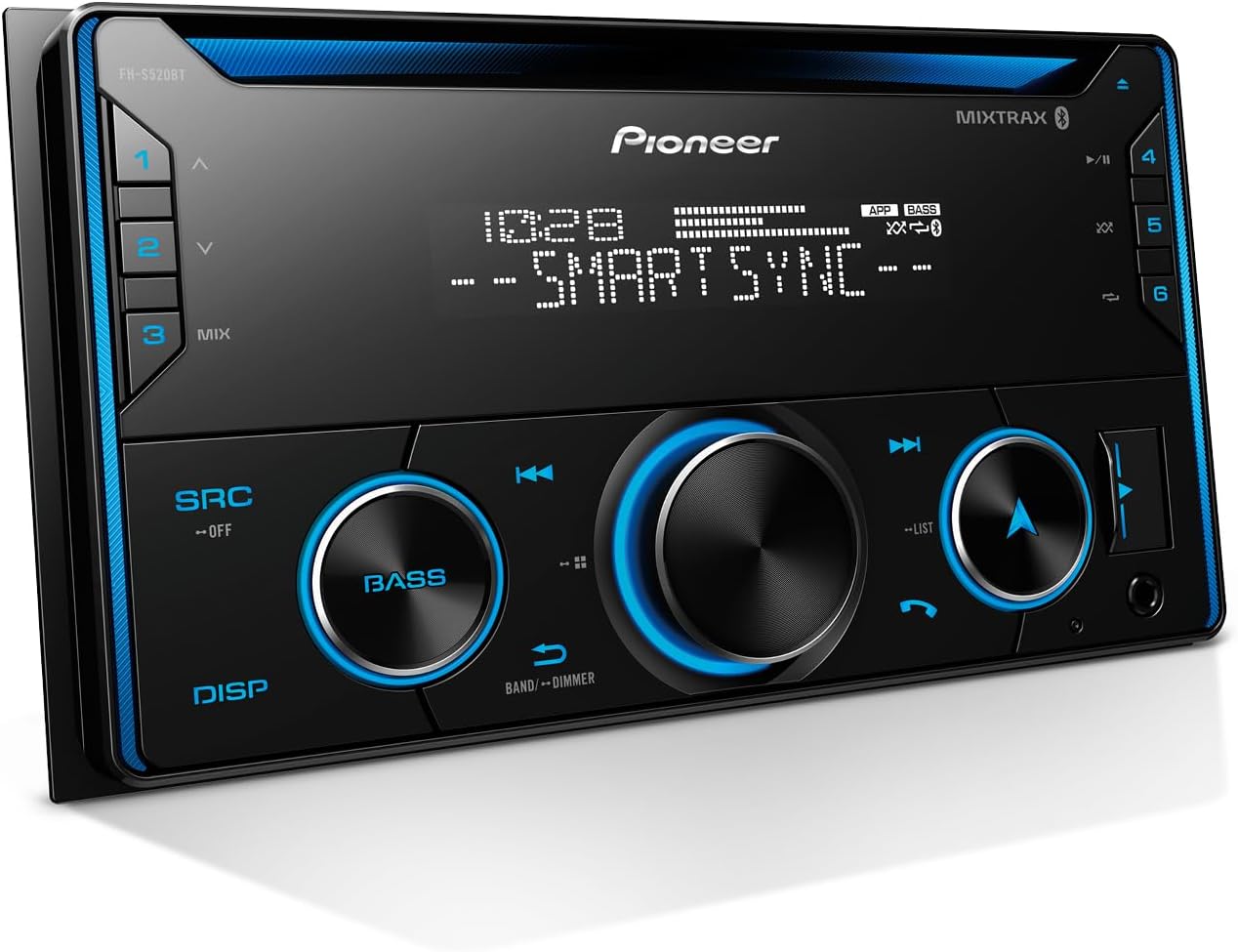 FH-S520BT Audio CD Receiver and Bluetooth Car Stereo - Double Din, Amazon Alexa and Enhanced Audio Functions