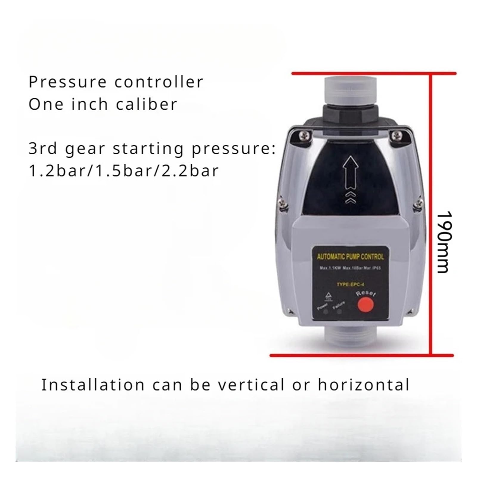 Controlador De Bomba Agua Con Interruptor Presión Electrónico Inteligente Y Totalmente Automático For El Hogar Respuesta RáPida