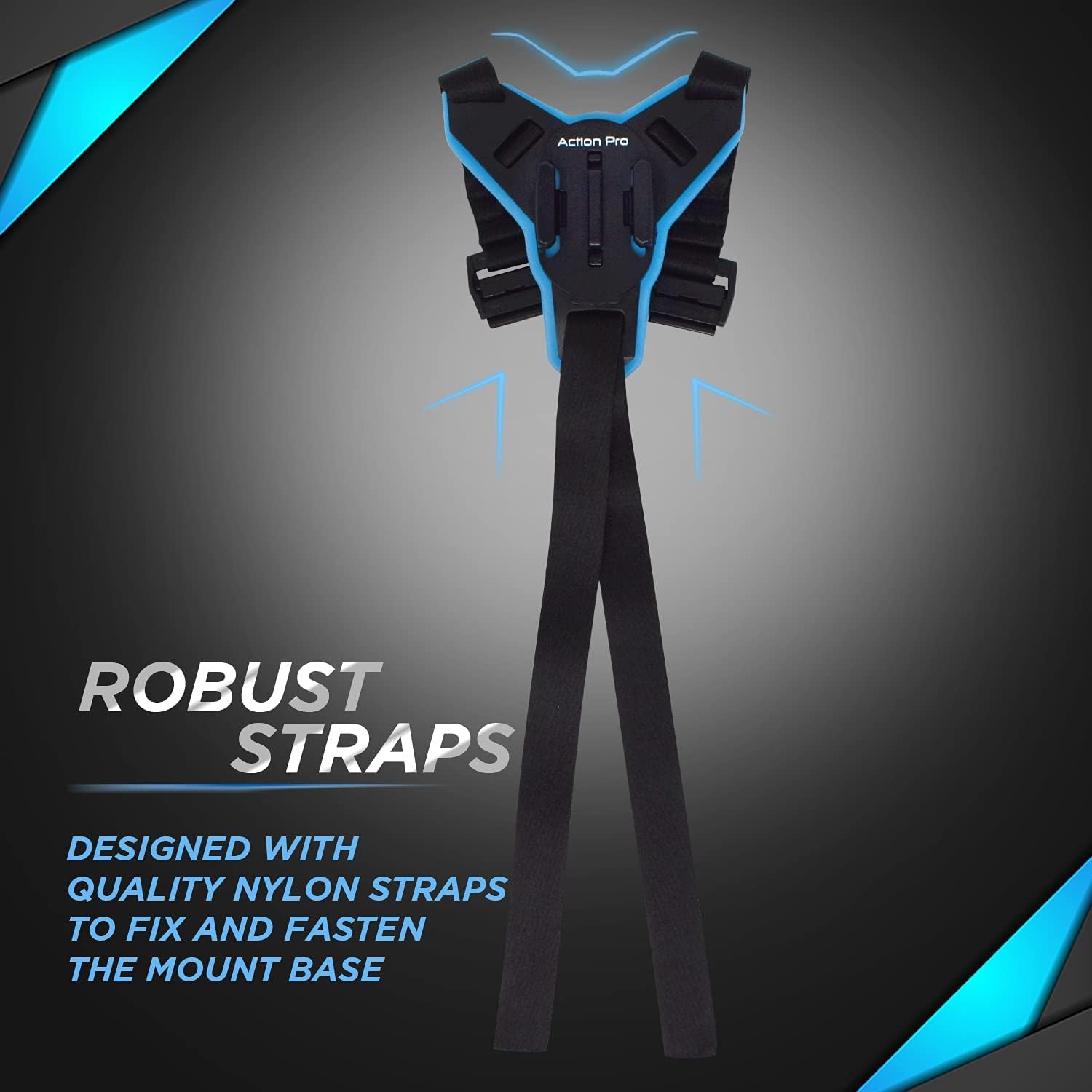 Action Pro Motorcycle Helmet Chin Strap Mount Compatible Wi...