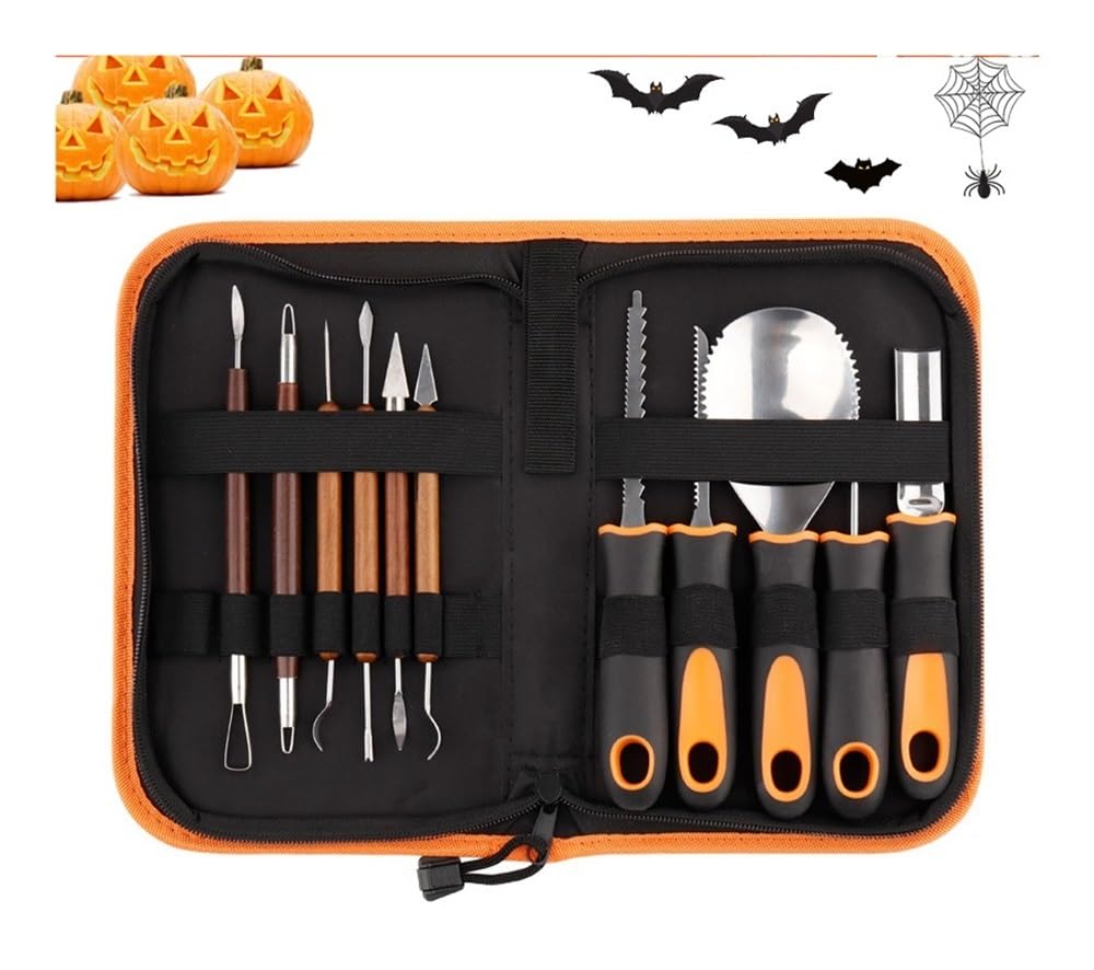 Ensemble D'outils De Sculpture De Citrouille D'Halloween Couteau à