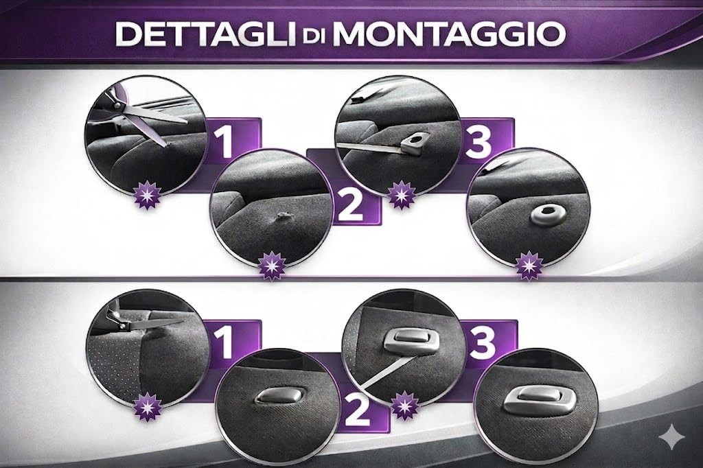 Rebeca Shop COPRISEDILI PER AUTO COMPATIBILI CON 500 MADE IN ITALY SET IN VARI COLORI (Nero/Fucsia)