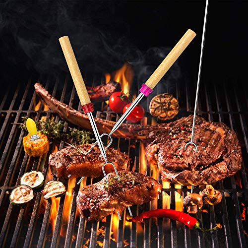 Ezire Marshmallow Roasting Sticks, Extendable Telescoping Smores Skewers For Fire Pit Campfire Bbq Hot Dog Marshmellow 32 Inch, 10Pcs #TOP4