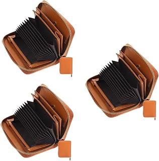 Operitacx 3Pcs Carteira Carteiras Com Zíper Para Mulheres Organizador Com Fecho De Correr Pequena Carteira Bolsa Multi-Slot Carteira Mudança Bolsa De Moedas Carteiras Femininas Carteiras De