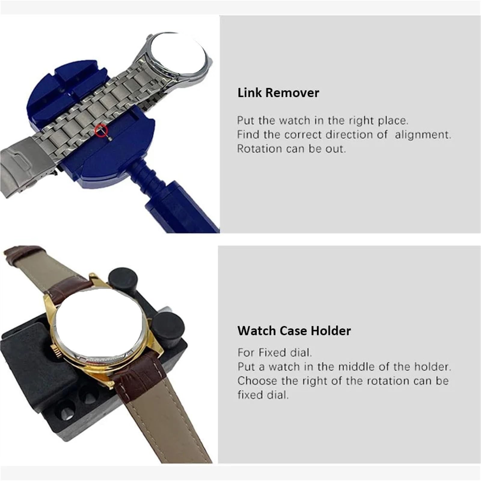 Kit De ReparacióN De Relojes Herramientas de mantenimiento de reloj, 147 piezas, mantenimiento de reloj, cubierta trasera abierta, Kit de reparación de extracción de correa, for relojeros, bricolaje y