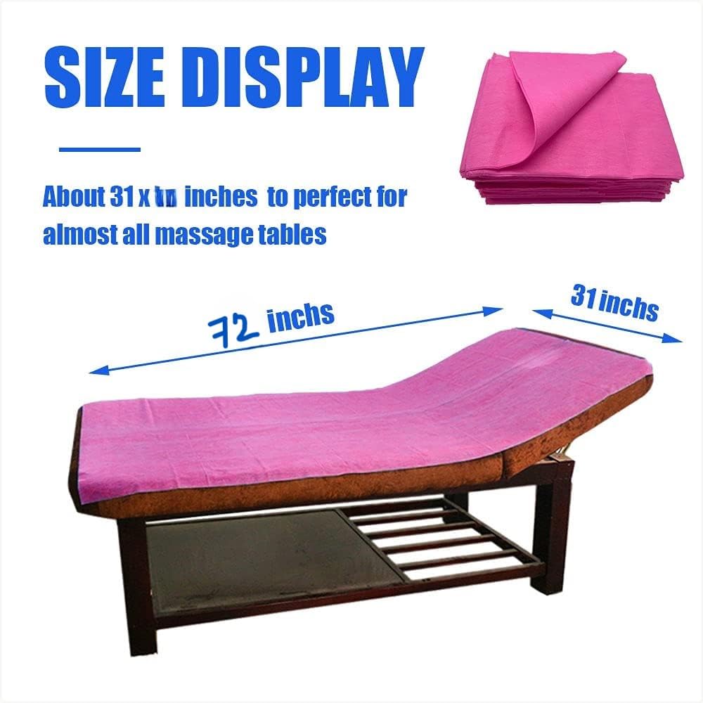 KUDIZE Disposable Non-Woven Bed Sheet (31 x 72 Inch) for Hospital, Hotel, Clinic, Spa, Travelling, Saloon, Saunas, Tattoo and Outing for Man, Woman, Elderly and Baby Care. (Pink, Pack Of-100) - Image 3 thumbnail