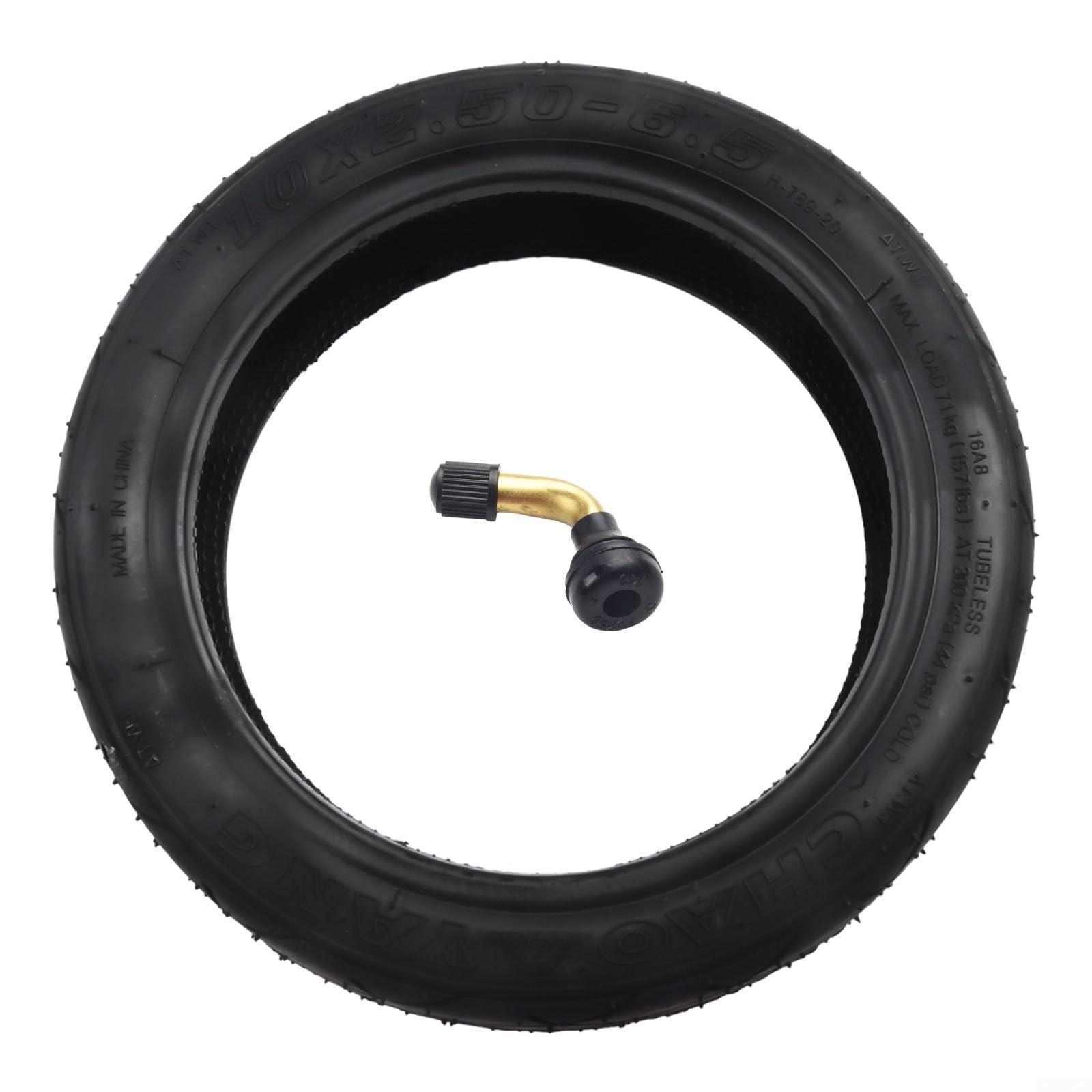 Tube Tires, Electric Bike Scooter Rubber Replacement Wheel Tires, 10 Inch 10x2.50-6.5 Electric Bike Tires 60/70-6.5, Free Air Runflat Tires, For Max G30