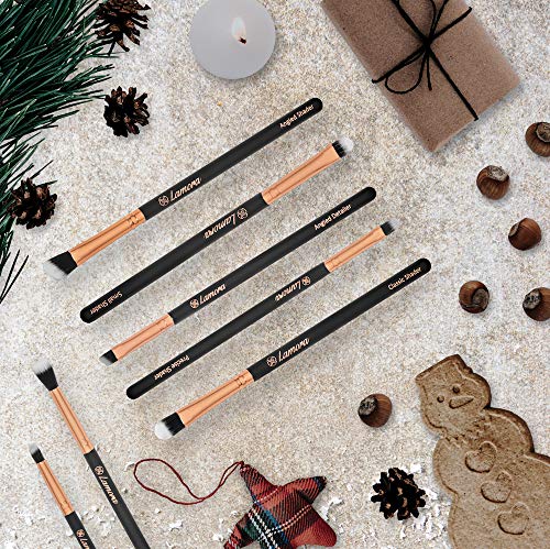 Makeup Eye Brush Set - Eyeshadow Eyeliner Blending Crease Kit - Best Choice 7 Essential Makeup Brushes - Pencil, Shader, Tapered, Definer - Last Longer, Apply Better Makeup & Make You Look Flawless - Thumbnail 6