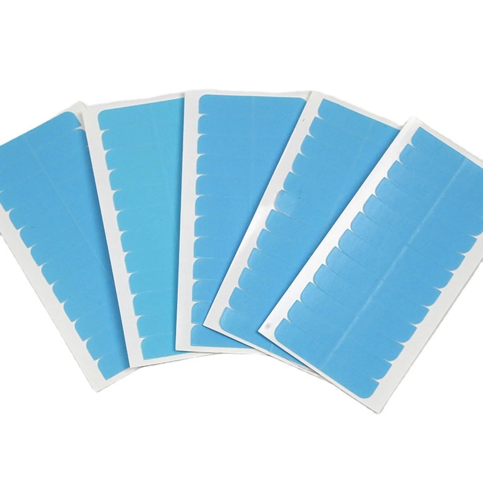 Beuni Hair Extension Tape Tabs Double Sided Extension Tapes for Replacement 4cm x0.8cm (Blue - 96 Tabs)-picture-17