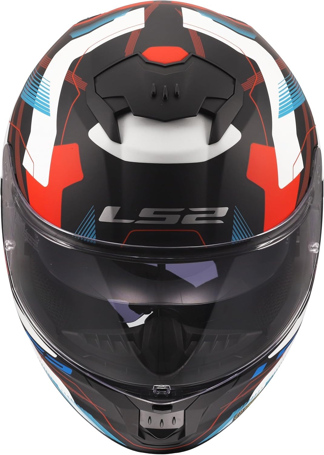 Casco LS2 Helmet Stream II Mika Mate Rojo Y Negro (M 57/58)