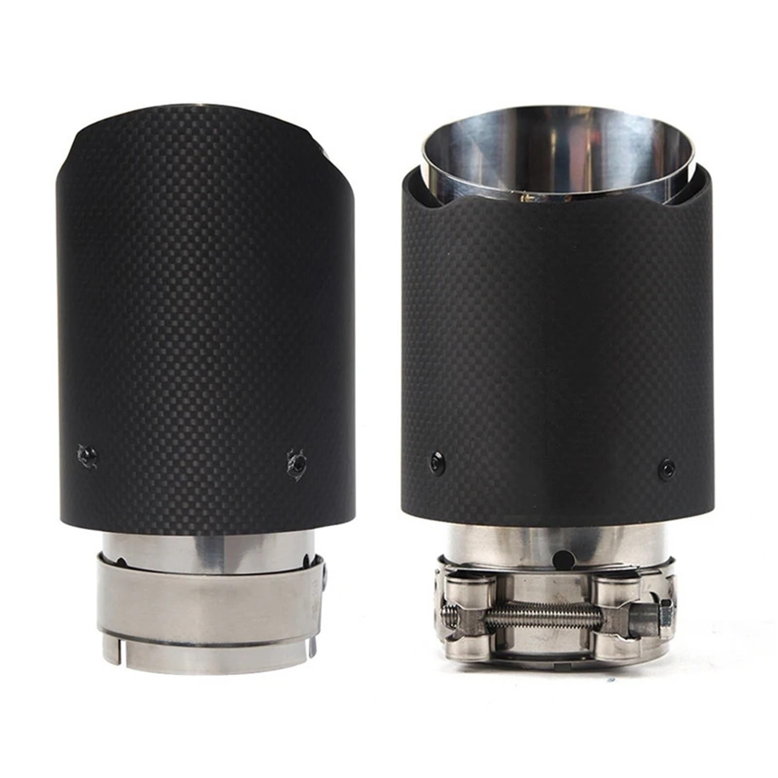 Amazon | カーボンファイバー 51/57/63/76MM ユニバーサルカー排気