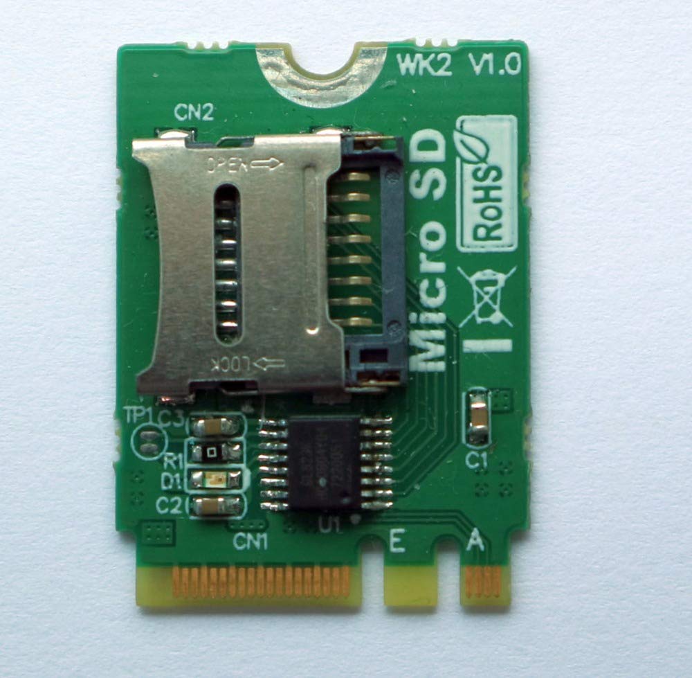 KALEA-INFORMATIQUE Adattatore M2 Key E/A A MicroSD - Convertitore Bootabile Per PC Portatili E Desktop, Supporta SDHC/SDXC Fino A 2TB - 2