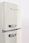 Frigidaire EFR753 Retro Apartment Size Refrigerator with Top Freezer - 2 Door Fridge with 7.5 Cu Ft of Storage Capacity, Adjustable Spill-Proof Shelves, Door & Crisper Bins, CREAM