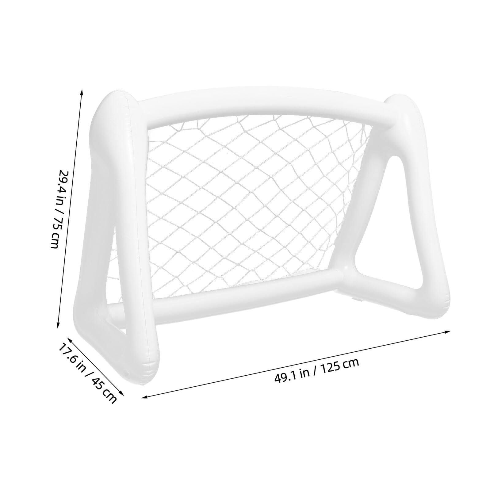 Set Porta da Calcio Gonfiabile Portatile Rete per Bambini, Mini Cancello da Calcetto Pieghevole per Giochi All’aperto, Attrezzatura per Allenamento Calcio in Giardino e Attività