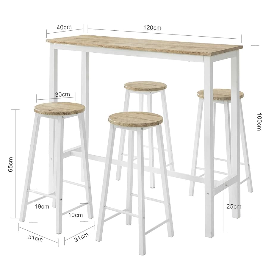 【わたし 】SoBuyカウンターテーブル＆スツール5点セット 木目調 わたし 様専用】SoBuyカウンターテーブル＆スツール5点セット 木目調